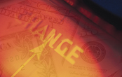 abstract image of money and the word change